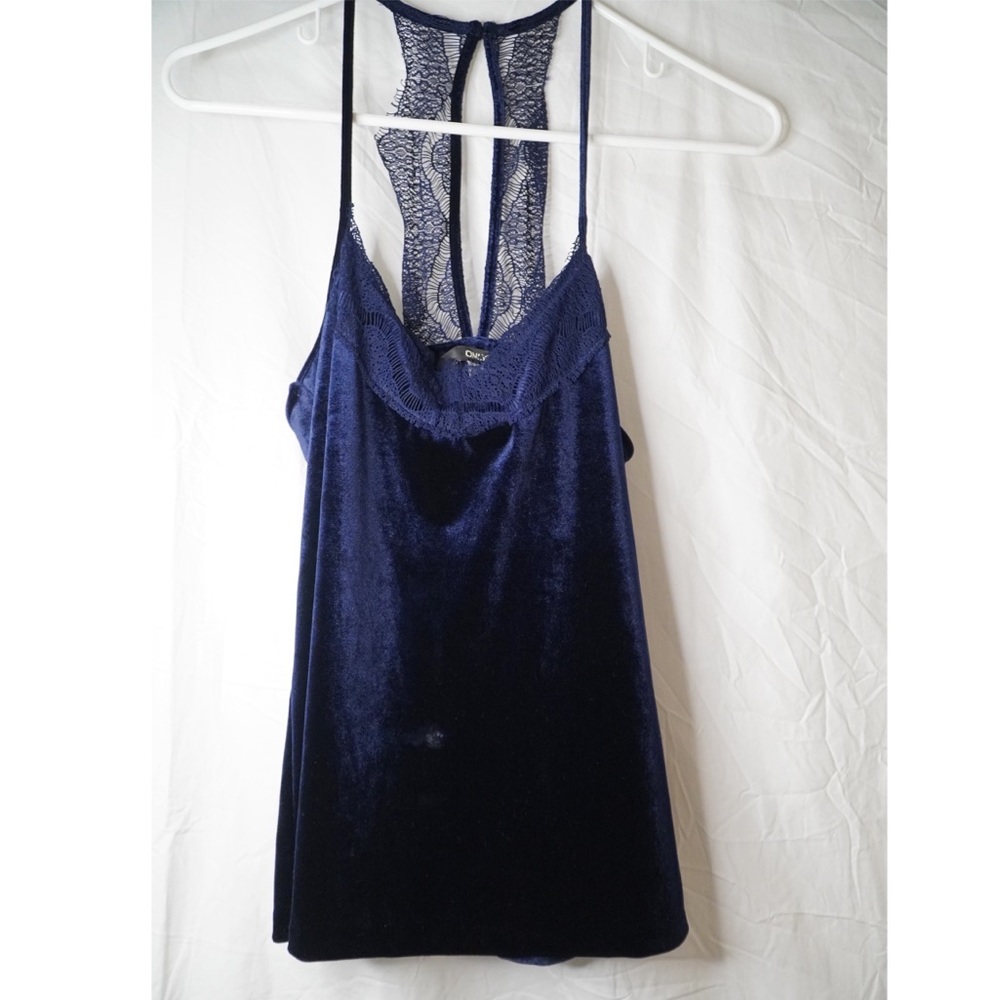 Royal Blue Detailed Tank Top